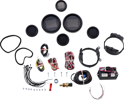 DAKOTA DIGITAL - MLX-8696-K - MLX 6-Gauge Instrument Kit - Black Bezel - Touring - '99-'03