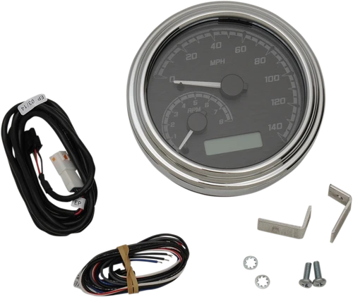 DAKOTA DIGITAL - MVX-2011-KG-C - MVX Series Analog Gauge System - Black/Gray/Chrome