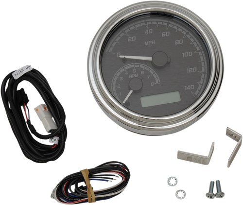 DAKOTA DIGITAL - MVX-2011-KG-C - MVX Series Analog Gauge System - Black/Gray/Chrome