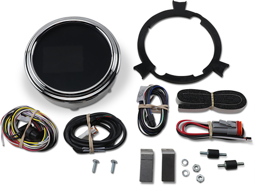 DAKOTA DIGITAL - MLX-2000 - Tank Speedometer - Chrome Bezel - 4.5" - Harley Davidson '99-'03