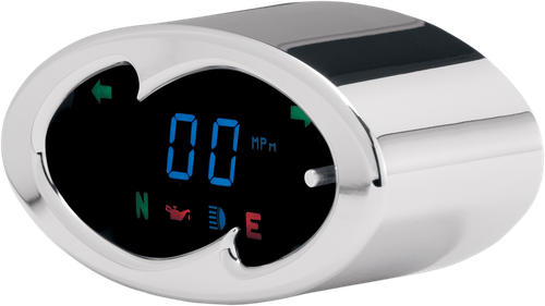 DAKOTA DIGITAL - MCL-5100 - 5000 Series Wave Speedometer - Chrome - 2" H x 4.25" W
