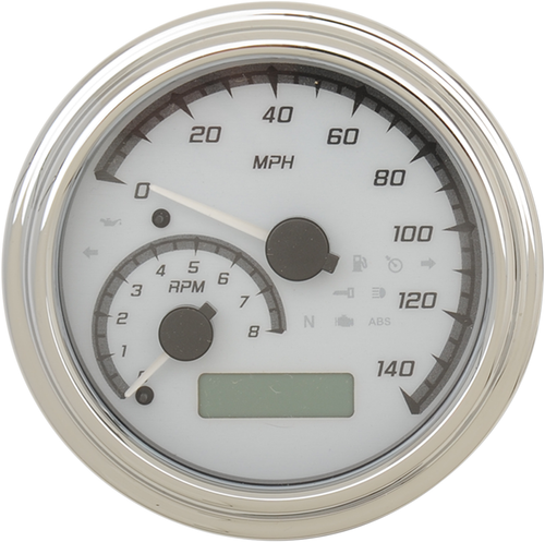 DAKOTA DIGITAL - MVX-2011-WG-C - MVX Series Analog Gauge System - White/Gray/Chrome