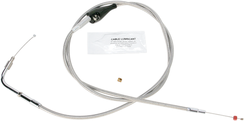 BARNETT - 102304100410 - Stainless Steel Idle Cable - +10" - '96-'01 Touring