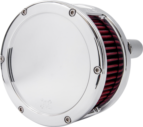 FEULING PARTS - 5437 - BA Series Air Cleaner Kit - Chrome - Red Filter