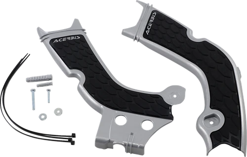 ACERBIS - 2736331015 - X-Grip Frame Guards - Silver/Black - Honda