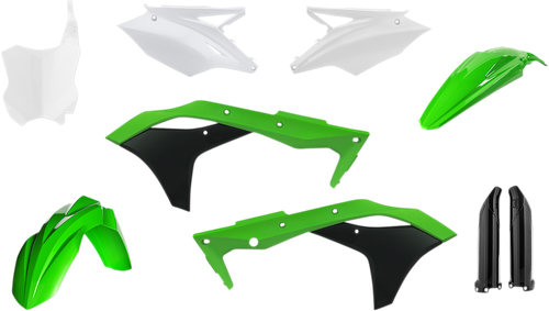 ACERBIS - 2630635569 - Full Body Kit - '17 OEM Green/Black/White - Kawasaki - KX '17