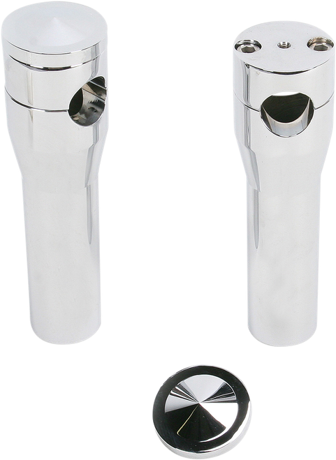 ACCUTRONIX - HRS1356-C - Elite Custom Billet Aluminum Risers - Springer - 6" - Chrome