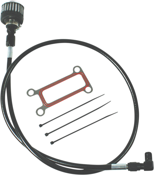 FEULING PARTS - 3076 - Oil Tank Breather Kit - Black - 99'-01' Touring