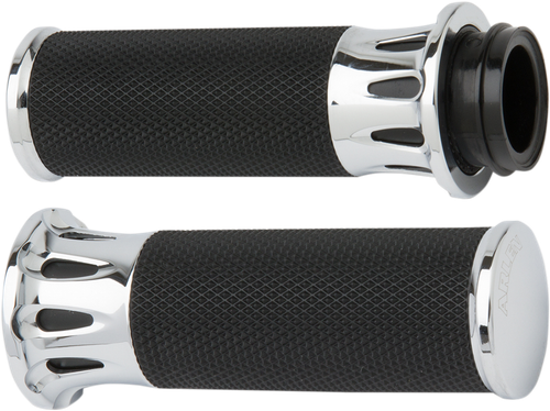 ARLEN NESS - 07-316 - Fusion Deep Cut Grips - Cable - Chrome
