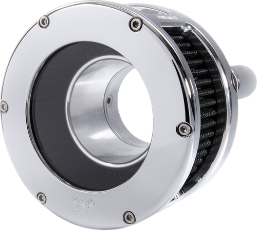 FEULING PARTS - 5538 - BA Series Air Cleaner Kit - Chrome - Black Filter