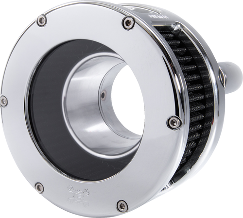 FEULING PARTS - 5538 - BA Series Air Cleaner Kit - Chrome - Black Filter