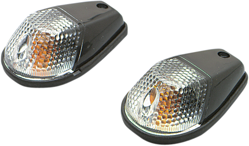 K&S TECHNOLOGIES - 25-8022 - Flush Mount Marker Lights - Black/Clear