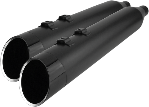 KHROME WERKS - 202855 - Mufflers - Black with Edge Tip
