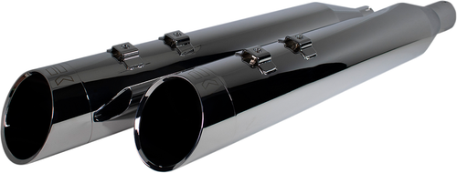 KHROME WERKS - 202665 - 4-1/2" HP-Plus Slip-On Mufflers - Chrome Edge