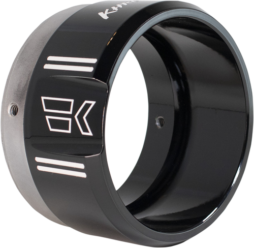 KHROME WERKS - 200658P - 4-1/2" Klassic Tip - Left - Black Powdercoat