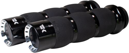 KHROME WERKS - 500130 - Grips - Turbine - Air Cushion - TBW - Black