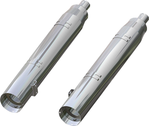 KHROME WERKS - 202220 - 4-1/2" War Hammer Mufflers - Chrome