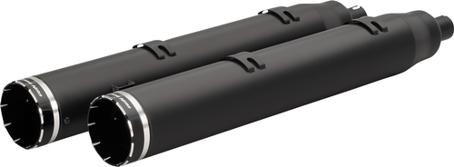 KHROME WERKS - 202225 - 4-1/2" War Hammer Mufflers - Black