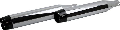 KHROME WERKS - 202520 - 3-1/2" Softail Shredder Slip-On Mufflers - Chrome
