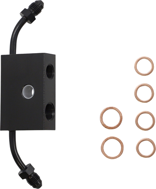 LA CHOPPERS - LA-8157KT-16M - Handlebar Cable/Brake Line Kit - Quick Connect - 15" - 17" Ape Hanger Handlebars - Midnight