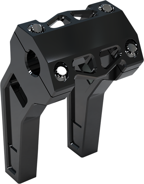 LA CHOPPERS - LA-7471-06B - Risers - Pullback - 6" - Black Anodized