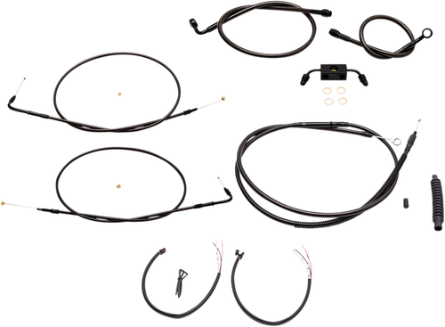 LA CHOPPERS - LA-8321KT2-08M - Cable Kit - Mini Ape Handlebars - Midnight
