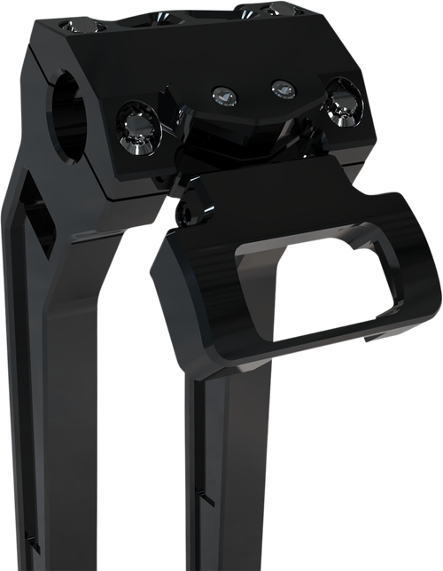 LA CHOPPERS - LA-7397-00B - Gauge Mount - Single - Black - Softail