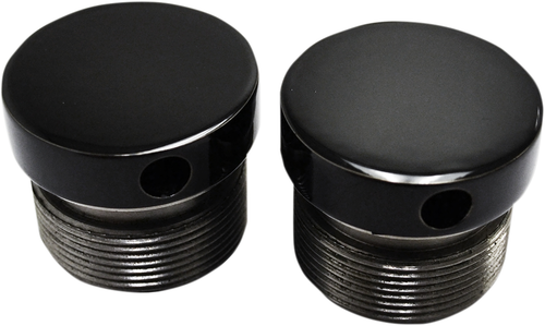 LA CHOPPERS - LA-7504-39B - Flush-Mount Fork Cap - Gloss Black Powder Coat - 39 mm