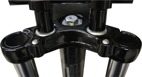 LA CHOPPERS - LA-7504-39B - Flush-Mount Fork Cap - Gloss Black Powder Coat - 39 mm