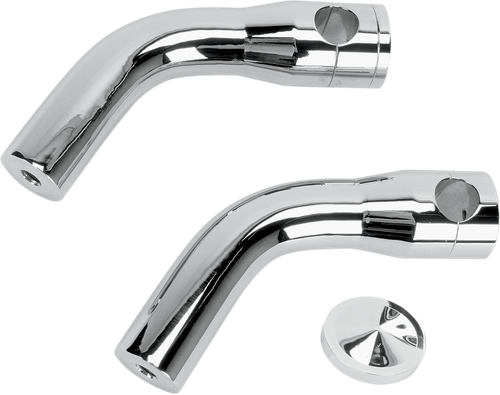 ACCUTRONIX - HRP1356-C - Elite Custom Billet Aluminum Risers - Pullback - 6" - Chrome