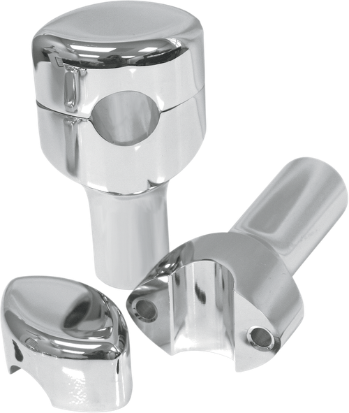 LA CHOPPERS - LA-7402-03 - Risers - Smooth - 3" - Chrome