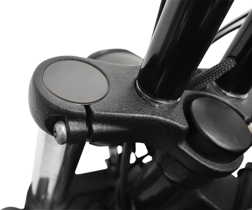 LA CHOPPERS - LA-7504-49B - Flush-Mount Fork Cap - Gloss Black Powder Coat - 49 mm