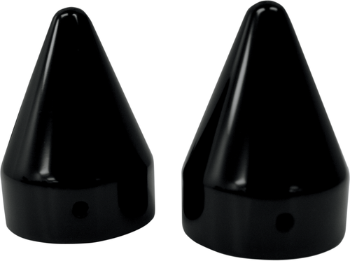 LA CHOPPERS - LA-7811-00B - Axle Caps - Black - Spike