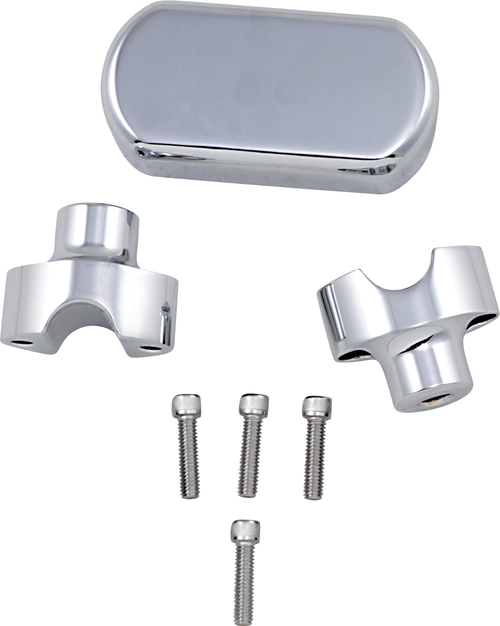 LA CHOPPERS - LA-7442-01 - Risers - Solid Top - 1-1/2" - Chrome