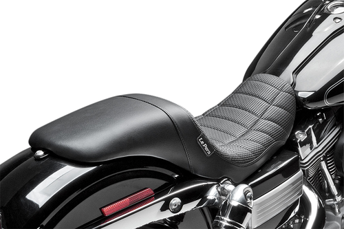 LE PERA - LK-512TRKPT - Daytona Sport Seat - Flat Track Stitch - Black - Dyna '06-'17