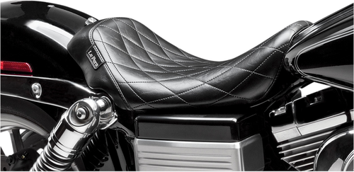 LE PERA - LK-001DM - Bare Bones Solo Seat - Diamond Stitch - Black - Dyna '06-'17