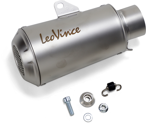 LEOVINCE - 9746 - 54mm Universal LV-10 Slip-On Muffler - Stainless Steel