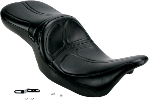 LE PERA - LK-957 - Maverick Seat - w/ Backrest - Stitched - Black - FL '08-'23