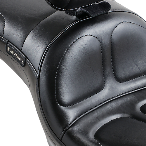 LE PERA - LK-970BR - Maverick Seat - With Backrest - Stitched - Black - FLD/FXD '06-'17