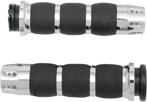 AVON GRIPS - AIR-93-GAT - Gatlin Velvet Air Grips - Chrome