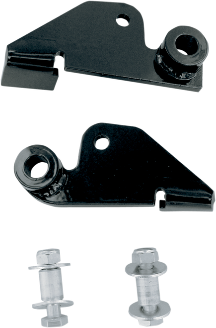 BARON - BA-7500-67 - Shock Drop Bracket Lowering Kit - Rear - Lowers 1.50" - Black