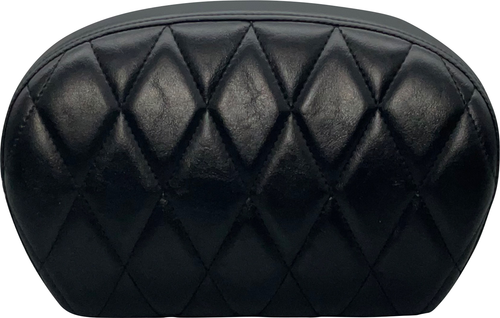 LE PERA - L-SBP01DM-SH - Sissy Bar Pad - Large - Vinyl - Single Diamond - Shiny Black