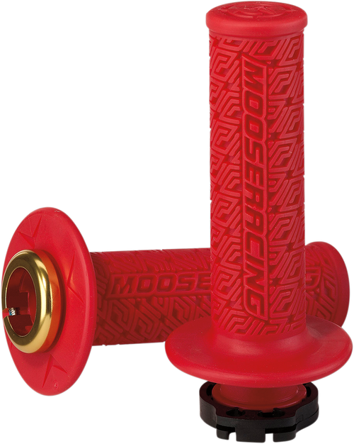 MOOSE OFFROAD - 0630-2539 - 36 Series Lock-On Grips - Red/Gold