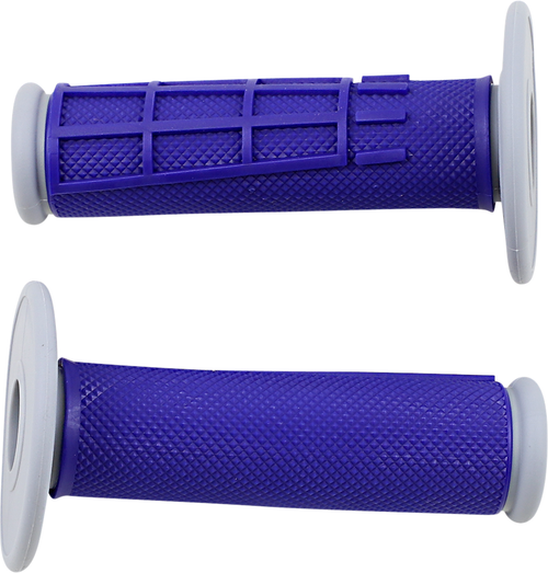 MOOSE OFFROAD - 0630-2663 - Comp Diamond Half Waffle Grips - Blue