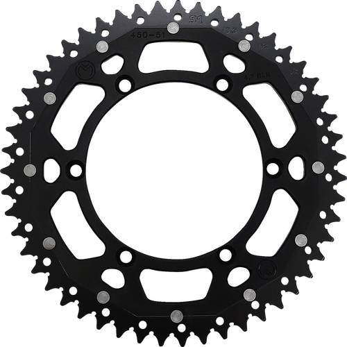 MOOSE OFFROAD - 1210-1496 - Dual Sprocket - 51 Tooth - Black - Kawasaki/Suzuki