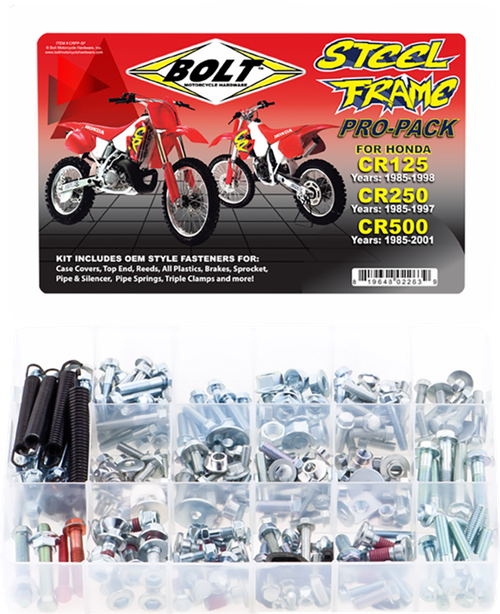 BOLT - CRPP-SF - Hardware - Pro-Pack - Steel Frame - Honda CR125/250/500R