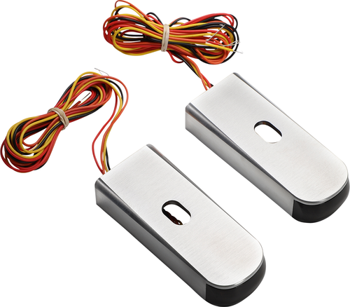 ALLOY ART - DSL8-2R - Strut Light - LED - Red/Raw '06-'17 FXD