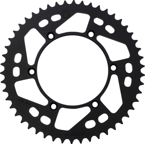 MOOSE OFFROAD - 1211-1481 - Rear Sprocket - Aluminum - 50 Tooth - Black - Kawasaki/Suzuki