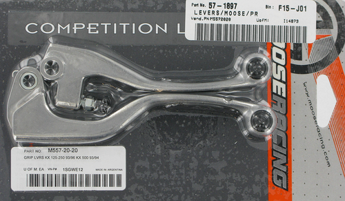 MOOSE OFFROAD - M557-20-20 - Competition Lever Set - Black