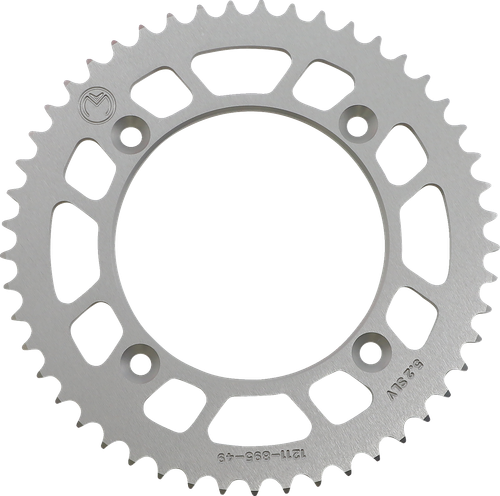 MOOSE OFFROAD - 1211-1548 - Rear Sprocket - Aluminum - 49 Tooth - Silver - Husqvarna/KTM